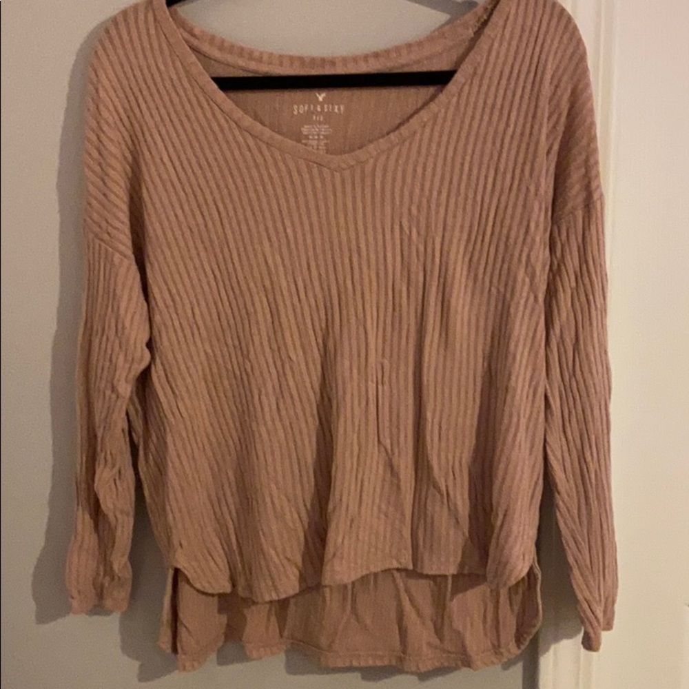 Pink long sleeve top